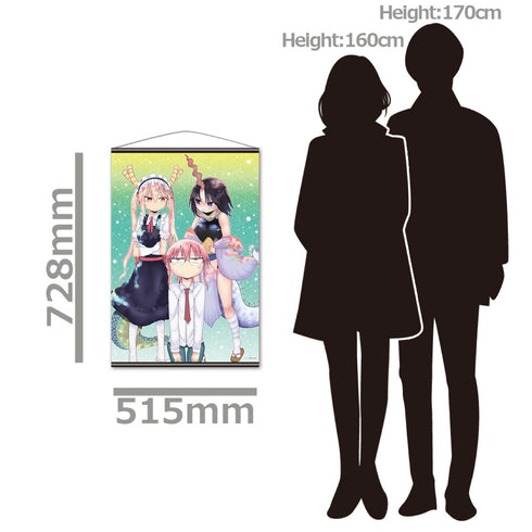 「小林さんちのメイドラゴン」トール&エルマ&小林さん B2タペストリーD